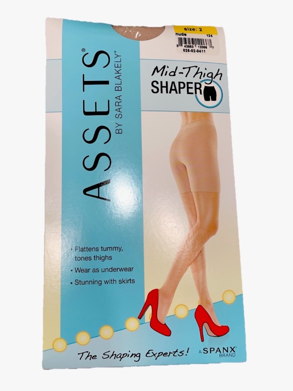 Spanx Love Your Assets Mid Thigh Shaper Size 2 Nude NWT